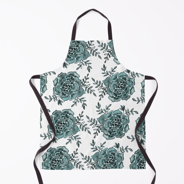 Item preview, Watercolor houseleek - teal designed and sold by wackapacka.