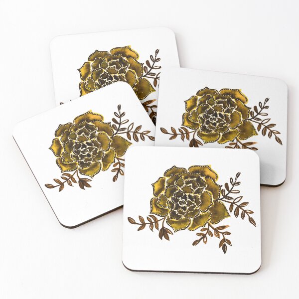 Item preview, Watercolor  houseleek - amber designed and sold by wackapacka.