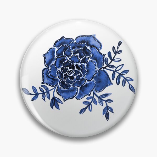 Item preview, Watercolor  houseleek - blue designed and sold by wackapacka.