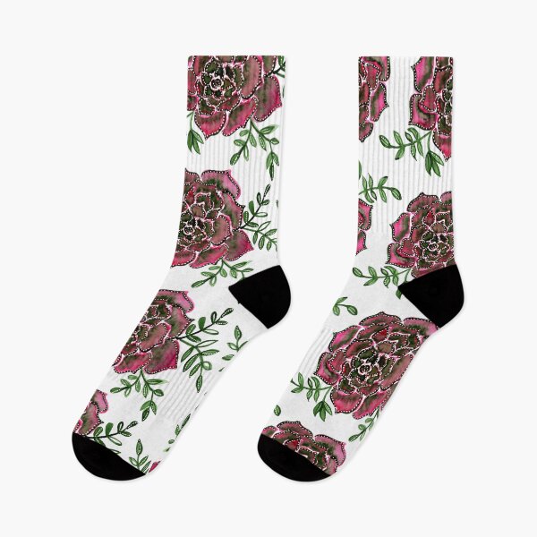 Item preview, Watercolor  houseleek - pink and green designed and sold by wackapacka.