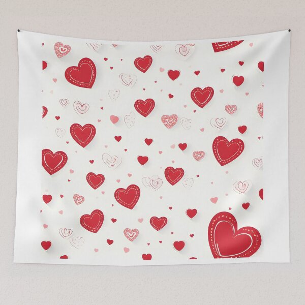 Item preview, Red Hearts small and Big designed and sold by fluidwatercolor.