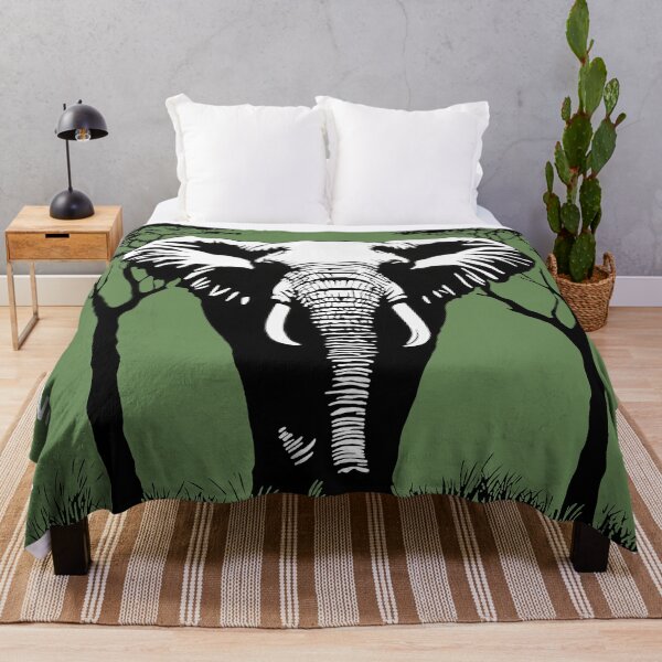 Item preview, Silent Giants – The Vanishing Elephant green designed and sold by HoddyDesign.