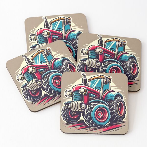 Item preview, Fun and Dynamic Cartoon Tractor Design designed and sold by TurboTrac.