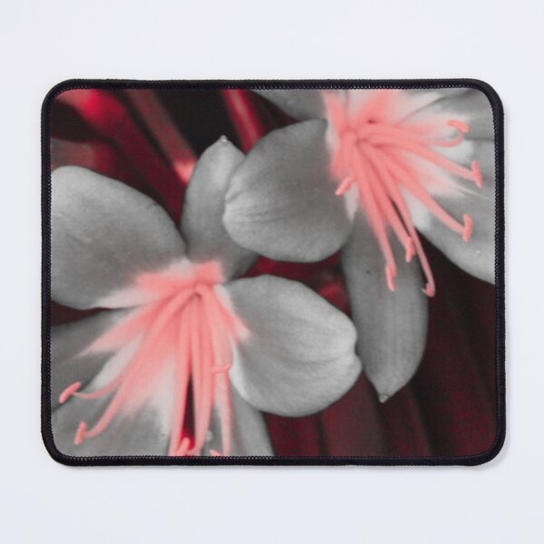 Item preview, Gray and Pink Flowers Against Deep-Red Leaves designed and sold by CountyKent.