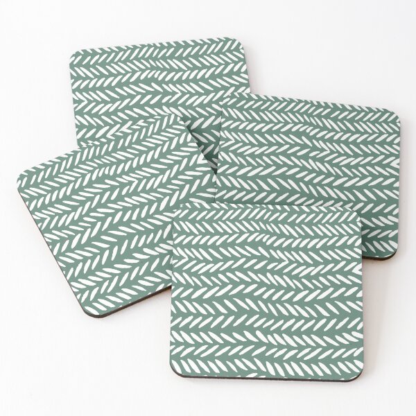 Item preview, Knitting pattern - white on sage designed and sold by wackapacka.