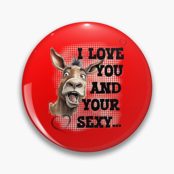 Item preview, Charming Donkey - Funny Graphic with a Love Message designed and sold by Aredbox.