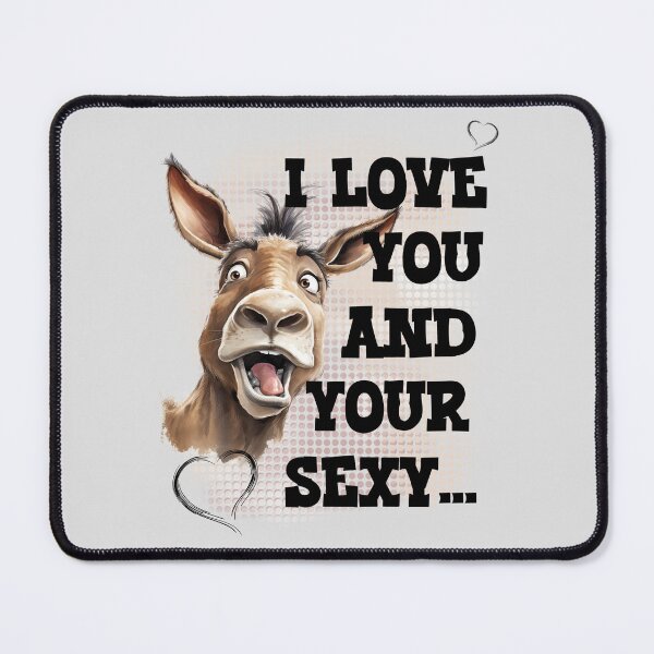 Item preview, Charming Donkey - Funny Graphic with a Love Message designed and sold by Aredbox.