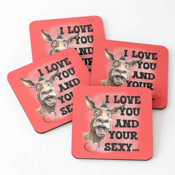Item preview, Charming Donkey - Funny Graphic with a Love Message designed and sold by Aredbox.