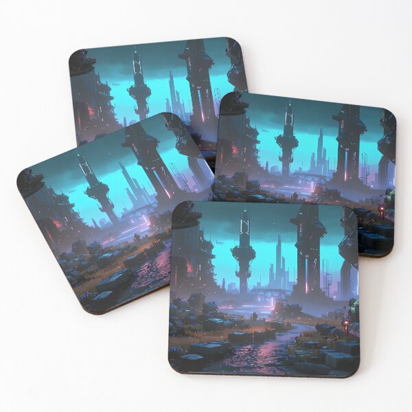 Item preview, Cyberpunk Dystopia – Night City Streets from Cyberpunk 2077 designed and sold by somethingcreative.