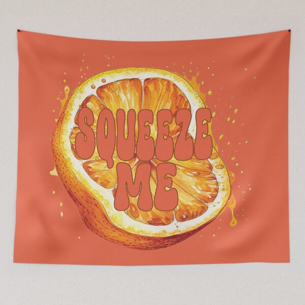 Item preview, Orange Squeeze Me - Retro Typography designed and sold by FaeryNuff.