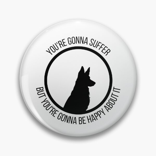 Item preview, black dog - Divination - you're gonna suffer but you're gonna be happy about it designed and sold by Paws and Play.
