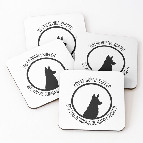 Item preview, black dog - Divination - you're gonna suffer but you're gonna be happy about it designed and sold by Paws and Play.