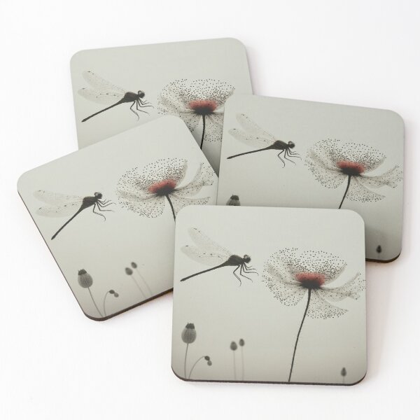 Item preview, Dragonfly and Poppy designed and sold by ArtSE46.