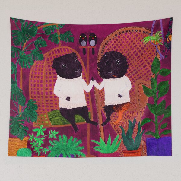 Item preview, Salem and Hen Wen Reunited  designed and sold by Guinea Pigs and Books.