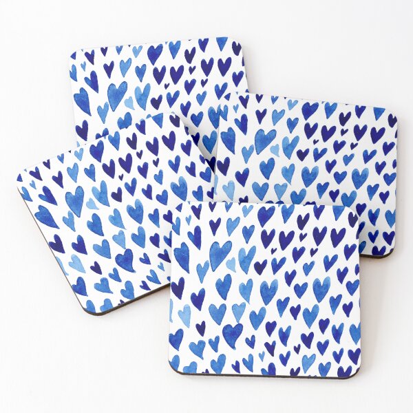 Item preview, Valentines day hearts explosion - blue designed and sold by wackapacka.