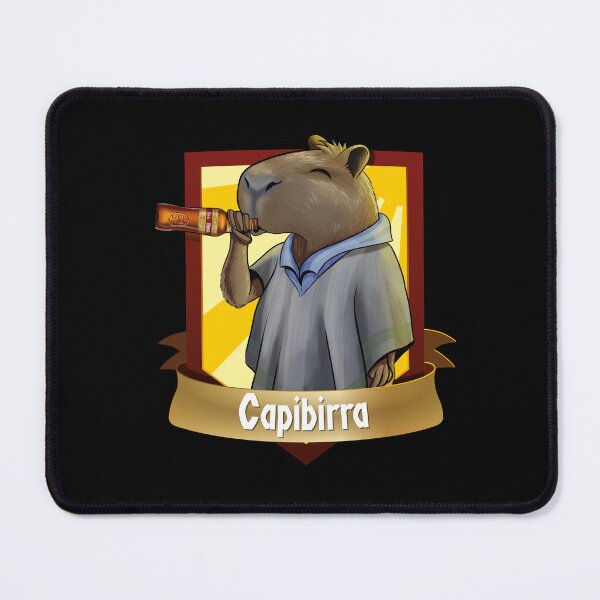 Item preview, Illustration of a Capybara drinking Colombian beer in a pun designed and sold by FoxnakeChiros.