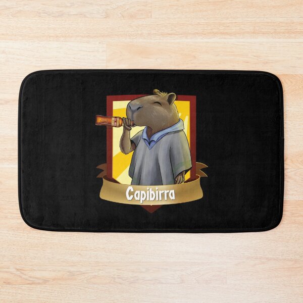 Item preview, Illustration of a Capybara drinking Colombian beer in a pun designed and sold by FoxnakeChiros.