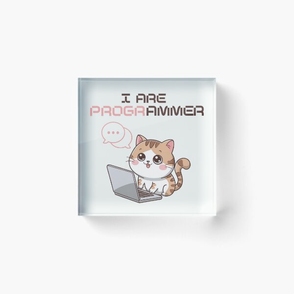 Item preview, I Are Programmer – The Cutest Coding Assistant! designed and sold by Golden-flower22.