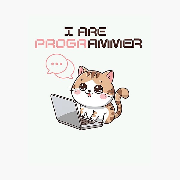 Item preview, I Are Programmer – The Cutest Coding Assistant! designed and sold by Golden-flower22.