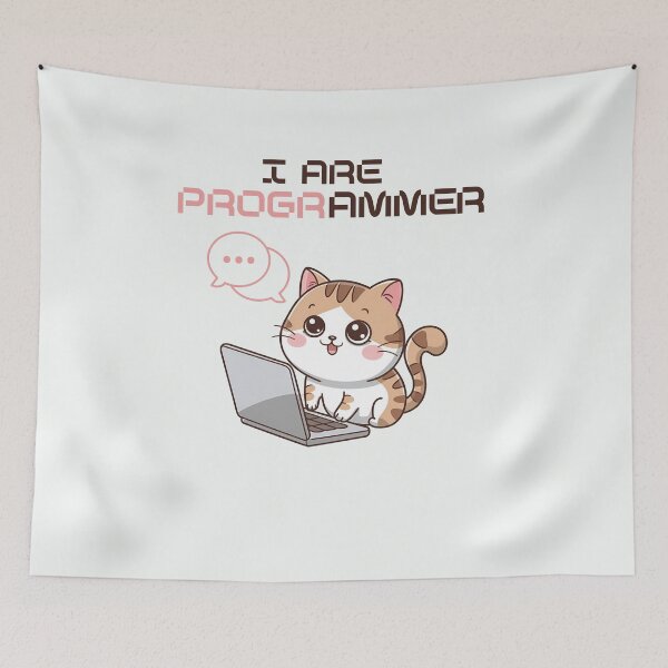 Item preview, I Are Programmer – The Cutest Coding Assistant! designed and sold by Golden-flower22.