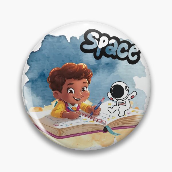 Item preview, A Joyful Boy Writing His Dreams in Space designed and sold by ChenEngEng.