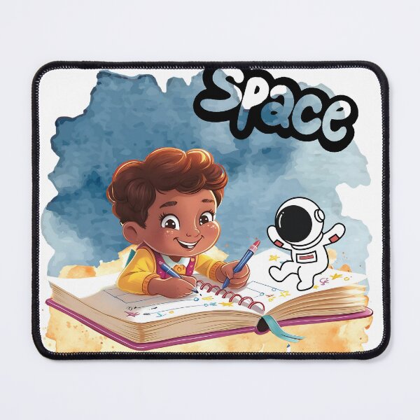 Item preview, A Joyful Boy Writing His Dreams in Space designed and sold by ChenEngEng.