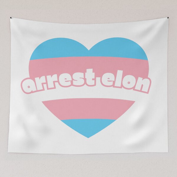 Item preview, Arrest Elon – Hold Billionaires Accountable - Trans Activist designed and sold by Kristalin Glass.