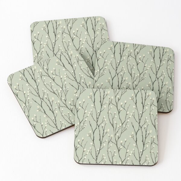 Item preview, Spring branches pattern on green designed and sold by ivorry.