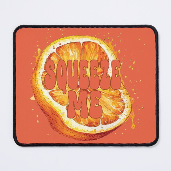 Aperçu de l'œuvre Orange Squeeze Me – Typographie rétro – Effet vieilli créée et vendue par FaeryNuff.