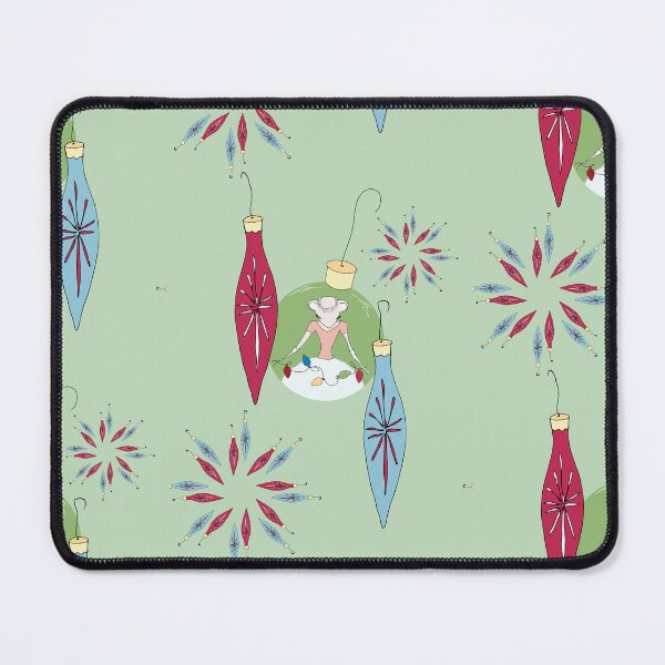 Item preview, Retro mouse, 50’s Christmas ornament,mid-century modern designed and sold by just3notes.