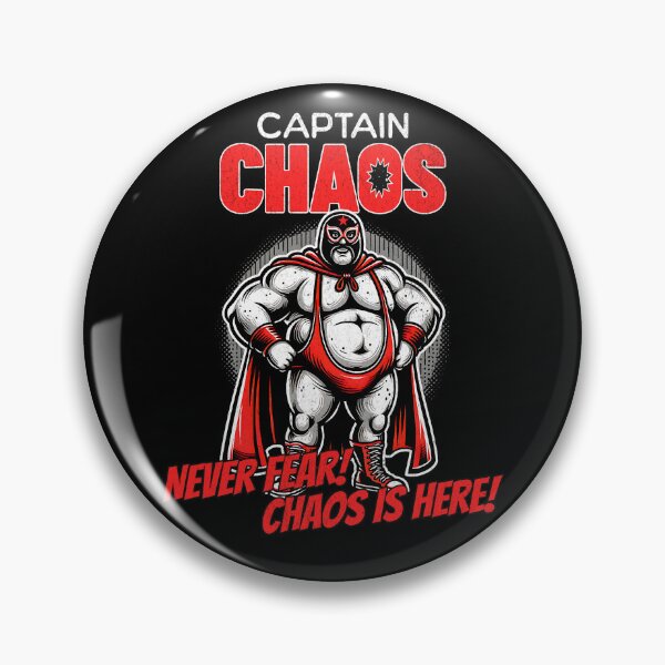 Item preview, Captain Chaos Wrestler Masked Hero Design designed and sold by DarkSenseDesign.