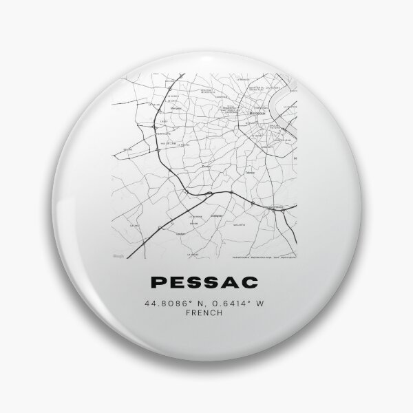 Artikelvorschau, Minimalistische Pessac-Kartenkunst – Design mit Stadtkoordinaten in Frankreich entworfen und verkauft von RM-Journey.