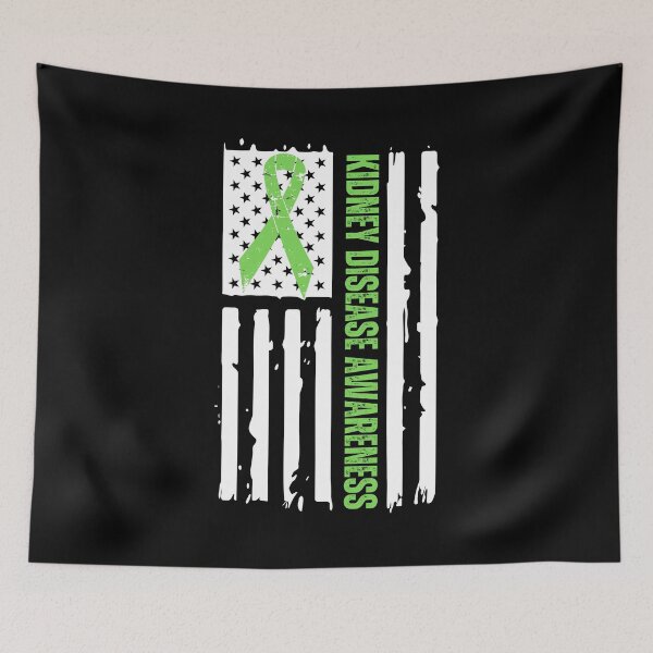 Item preview, Kidney Disease Awareness Distressed Flag designed and sold by NoSpecialShop.