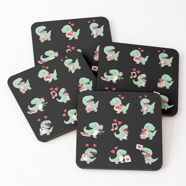 Item preview, Cute Valentine Trex - Cute Dino Valentine designed and sold by patternjp.
