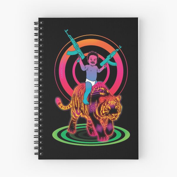 Item preview, Baby With Guns Rides Disco Tiger designed and sold by Ambidexter.
