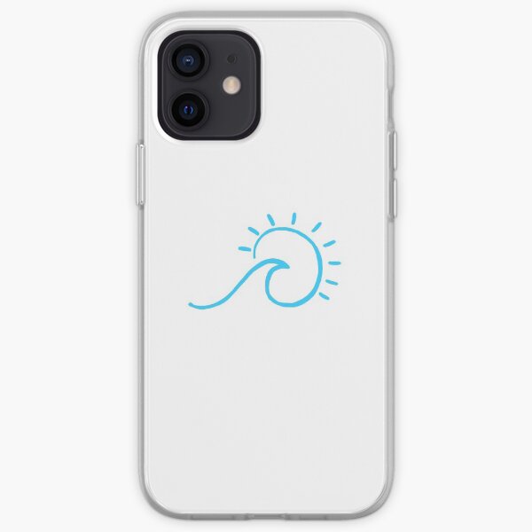 blue beach wave sun shine iPhone Soft Case