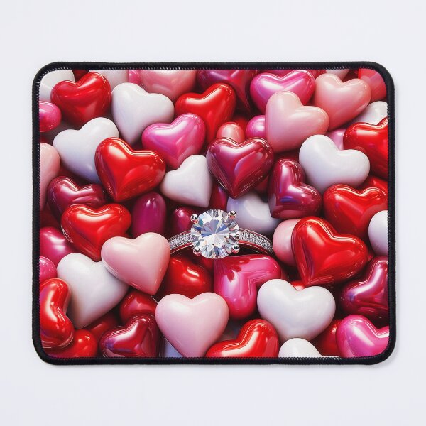Item preview, Find the ring! a diamond engagement ring is hidden among the Valentines days hearts designed and sold by EmeraldeaArt.