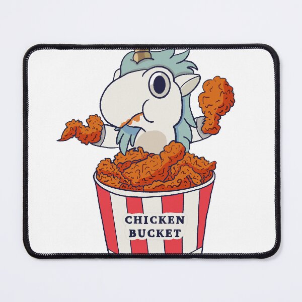 Item preview, Unicorse eating chicken bucket  designed and sold by Alicia.Makes.Art.