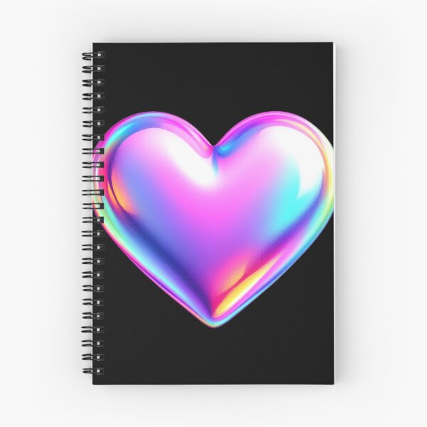 Item preview, Multicoloured Glossy Heart shiny design 2025 designed and sold by fluidwatercolor.