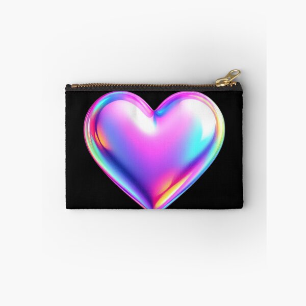 Item preview, Multicoloured Glossy Heart shiny design 2025 designed and sold by fluidwatercolor.