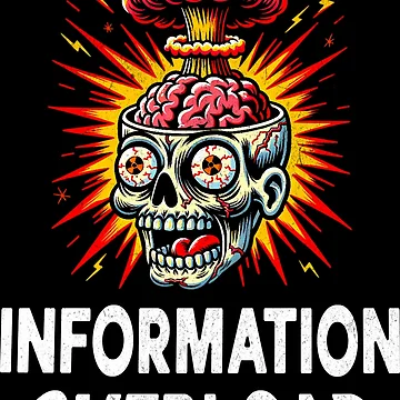 Artwork thumbnail, Information Overload: Brain Exploding, Help! by DarkSenseDesign