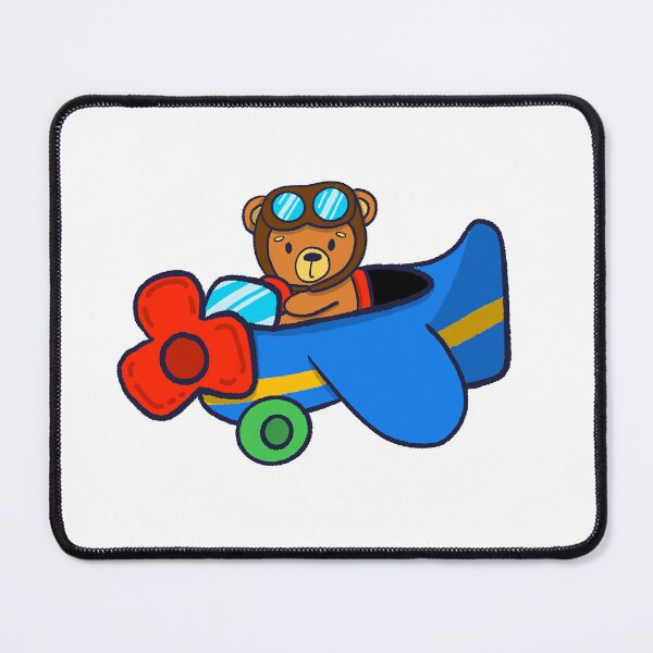 Item preview, Teddy bear pilot designed and sold by Alicia.Makes.Art.