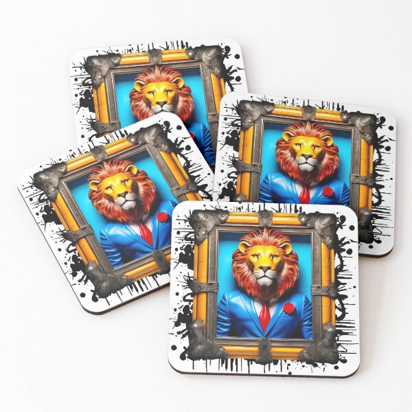 Item preview, Animals in frame. Lion. designed and sold by Drone-tees.