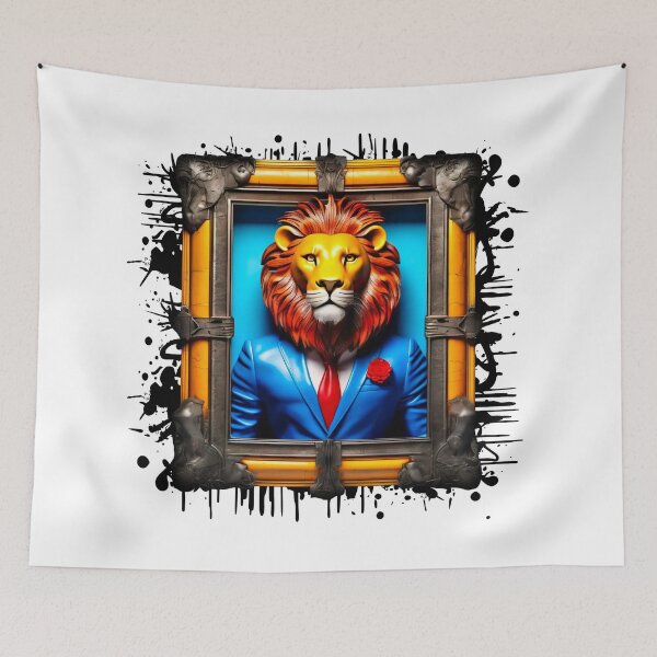 Item preview, Animals in frame. Lion. designed and sold by Drone-tees.