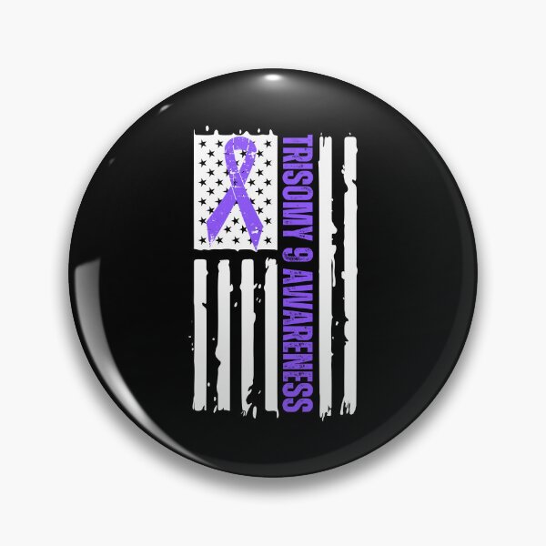 Item preview, Trisomy 9 Awareness Distressed Flag designed and sold by NoSpecialShop.