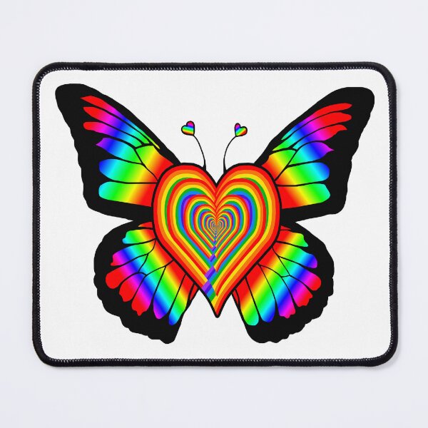 Item preview, Rainbow Butterfly Love Heart designed and sold by Deborah Camp.