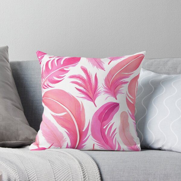Item preview, Pink feathers on white background designed and sold by Gioia-JJ.