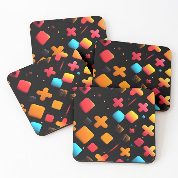 Item preview, Vibrant Geometric Plus Pattern – Modern Abstract Design designed and sold by MysticArtisan.