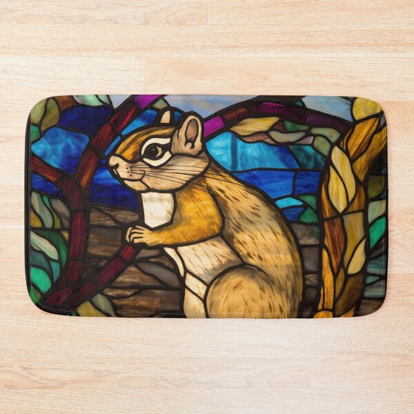 Item preview, Squirrel in Stained Glass designed and sold by RedHandedOD.