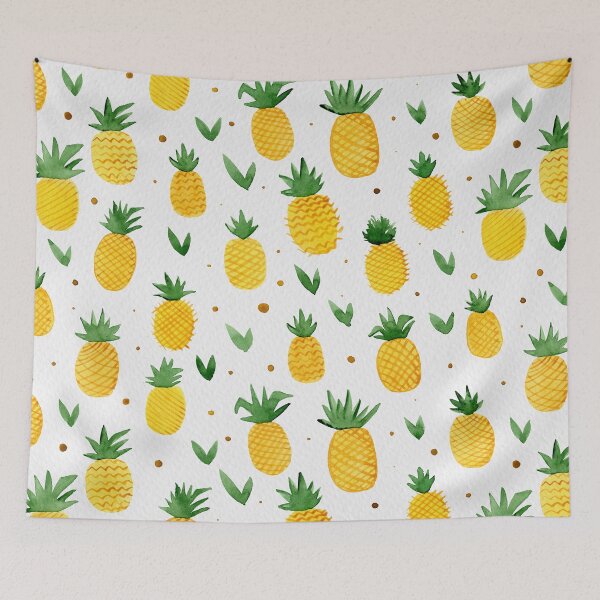 Artikelvorschau, Watercolor pineapples entworfen und verkauft von wackapacka.